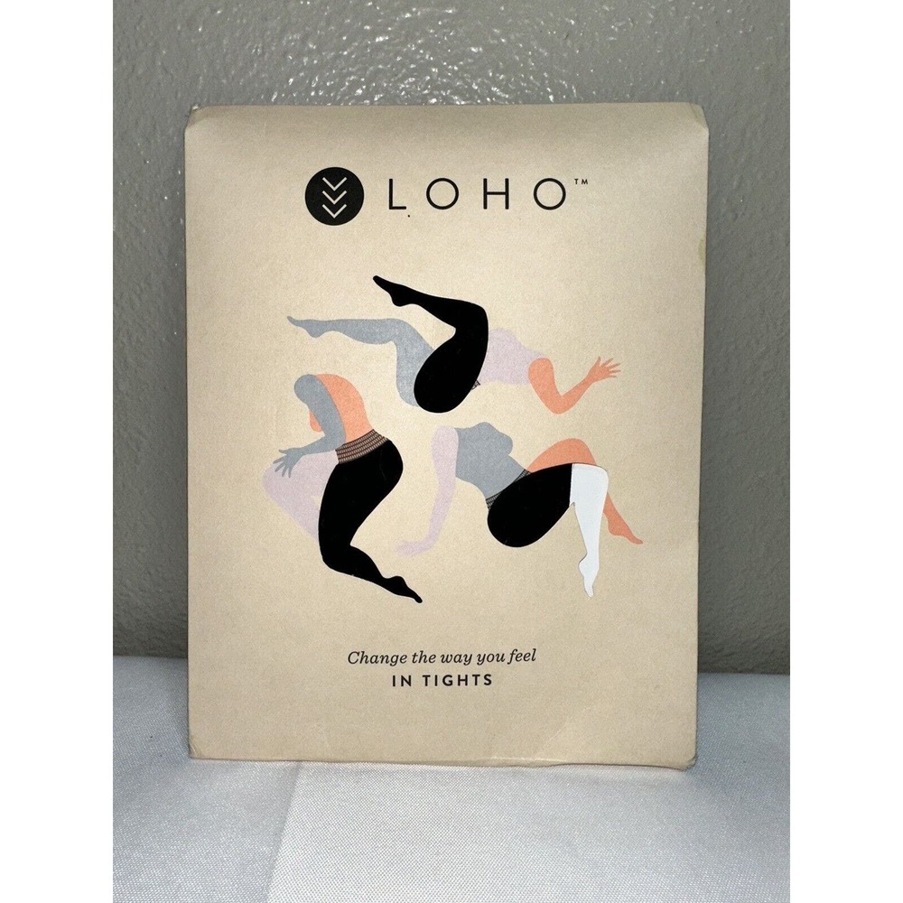 Loho Seattle Made Patented Waistband Comfort Tights Black Large Size 14-16